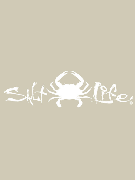 Salt Life SAD967 Signature Crab Decal Sticker WHITE