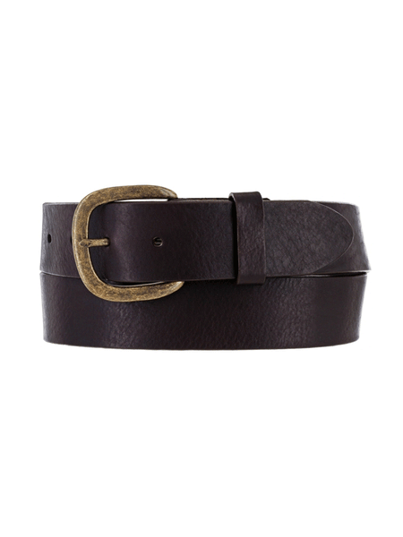 Justin 232BR Work Basic Leather Belt Brown front view  If you need any assistance with this item or the purchase of this item please call us at five six one seven four eight eight eight zero one Monday through Satuday 10:00 a.m. EST to 8:00 p.m. EST
