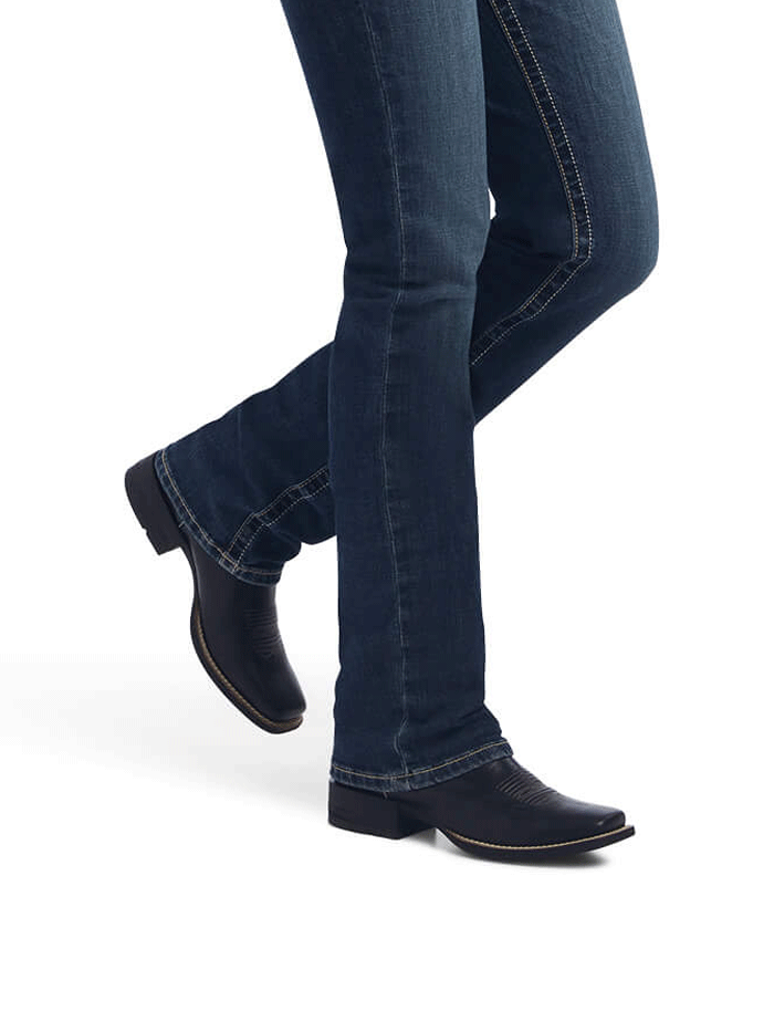 Ariat 10042182 Womens REAL Freesia Straight Jean Pasadena front view. If you need any assistance with this item or the purchase of this item please call us at five six one seven four eight eight eight zero one Monday through Saturday 10:00a.m EST to 8:00 p.m EST