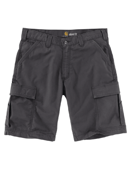 Carhartt 103543-029 Mens Force Relaxed Fit Ripstop Cargo Work Short Shadow front view. If you need any assistance with this item or the purchase of this item please call us at five six one seven four eight eight eight zero one Monday through Saturday 10:00a.m EST to 8:00 p.m EST