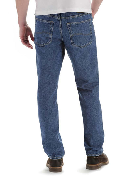 Lee Mens 2008944 2100244 Regular Fit Straight Leg Jeans Pepper Stone back view. If you need any assistance with this item or the purchase of this item please call us at five six one seven four eight eight eight zero one Monday through Saturday 10:00a.m EST to 8:00 p.m EST