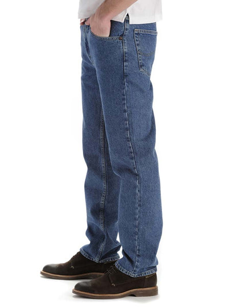Lee Mens 2008944 2100244 Regular Fit Straight Leg Jeans Pepper Stone side view. If you need any assistance with this item or the purchase of this item please call us at five six one seven four eight eight eight zero one Monday through Saturday 10:00a.m EST to 8:00 p.m EST