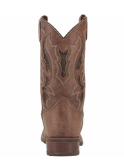 Laredo 7952 Mens Martin Leather Boot Tan back view. If you need any assistance with this item or the purchase of this item please call us at five six one seven four eight eight eight zero one Monday through Saturday 10:00a.m EST to 8:00 p.m EST