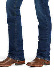 Ariat 10039608 Womens REAL Mid Rise Candace Straight Jean Portland close up pf legs. If you need any assistance with this item or the purchase of this item please call us at five six one seven four eight eight eight zero one Monday through Saturday 10:00a.m EST to 8:00 p.m EST