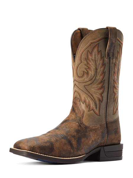 Ariat 10042466 Mens Wilder Western Boot Antique Grey front and side view. If you need any assistance with this item or the purchase of this item please call us at five six one seven four eight eight eight zero one Monday through Saturday 10:00a.m EST to 8:00 p.m EST