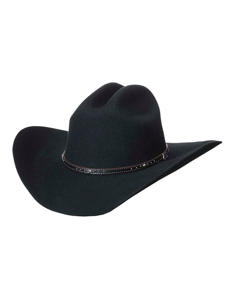 Justin JF0242BKHL Mens 2X Hills Cattleman Felt Hat Black –
