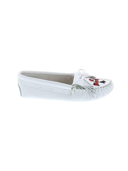 Women's Minnetonka White Thunderbird Softsole Moccasin 154