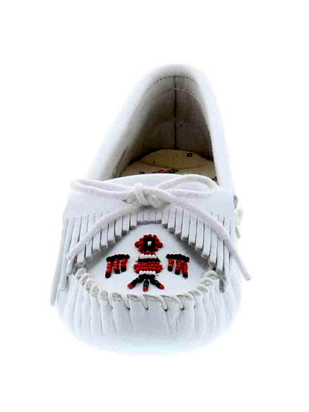 Women's Minnetonka White Thunderbird Softsole Moccasin 154