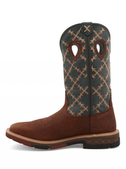 Twisted X MXB0005 Mens Western Work Boot Mocha & Slate inner side view. If you need any assistance with this item or the purchase of this item please call us at five six one seven four eight eight eight zero one Monday through Saturday 10:00a.m EST to 8:00 p.m EST
