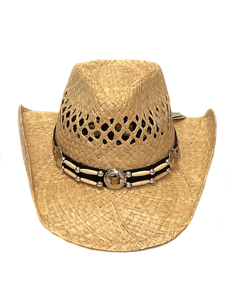 Bullhide ASHLAND 2126 Genuine Panama Hat Natural front view. If you need any assistance with this item or the purchase of this item please call us at five six one seven four eight eight eight zero one Monday through Saturday 10:00a.m EST to 8:00 p.m EST