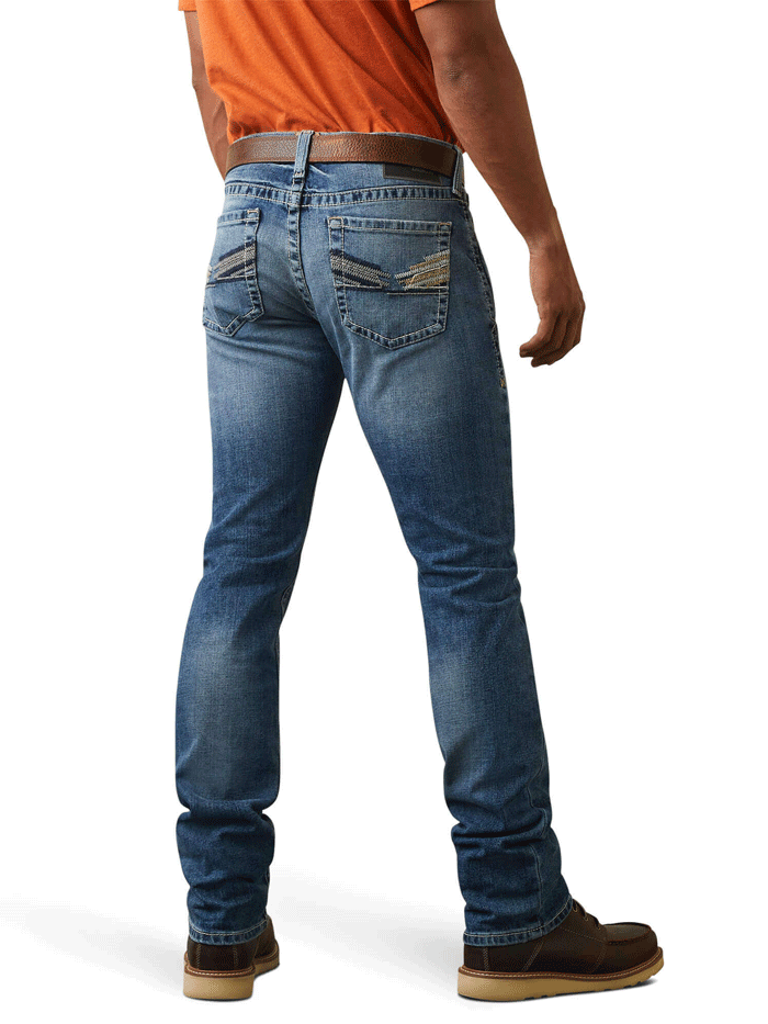 Ariat 10043185 Mens M8 Modern Williams Slim Leg Jean Dakota front view. If you need any assistance with this item or the purchase of this item please call us at five six one seven four eight eight eight zero one Monday through Saturday 10:00a.m EST to 8:00 p.m EST