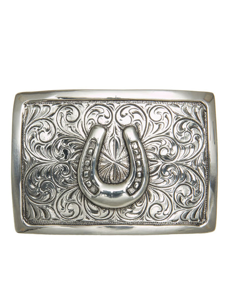 AndWest IC012 Horseshoe Iconic Classic Buckle front view. If you need any assistance with this item or the purchase of this item please call us at five six one seven four eight eight eight zero one Monday through Saturday 10:00a.m EST to 8:00 p.m EST