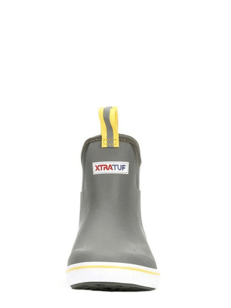Xtratuf 22735 Mens Ankle Deck Boot Gray front view. If you need any assistance with this item or the purchase of this item please call us at five six one seven four eight eight eight zero one Monday through Saturday 10:00a.m EST to 8:00 p.m EST