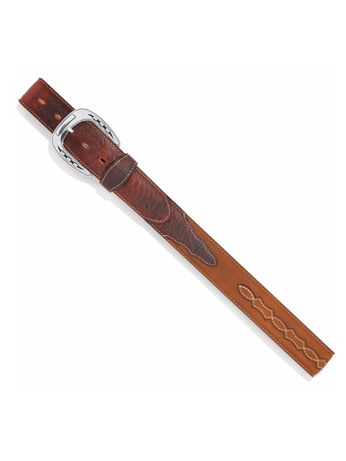 Tony Lama C42745 Mens Maverick Belt Brown front view. If you need any assistance with this item or the purchase of this item please call us at five six one seven four eight eight eight zero one Monday through Saturday 10:00a.m EST to 8:00 p.m EST