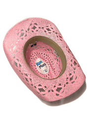 Bullhide NAUGHTY GIRL 2649P Western Straw Hat Pink inside view. If you need any assistance with this item or the purchase of this item please call us at five six one seven four eight eight eight zero one Monday through Saturday 10:00a.m EST to 8:00 p.m EST