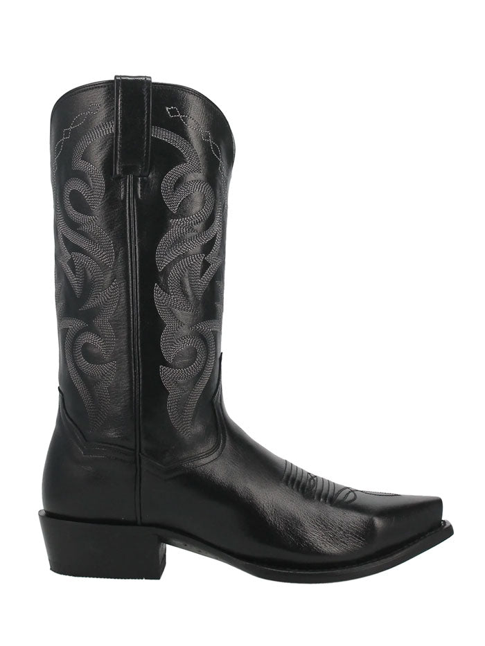 Dan Post DP2140 Mens Milwaukee Western Boot Black side and front view. If you need any assistance with this item or the purchase of this item please call us at five six one seven four eight eight eight zero one Monday through Saturday 10:00a.m EST to 8:00 p.m EST