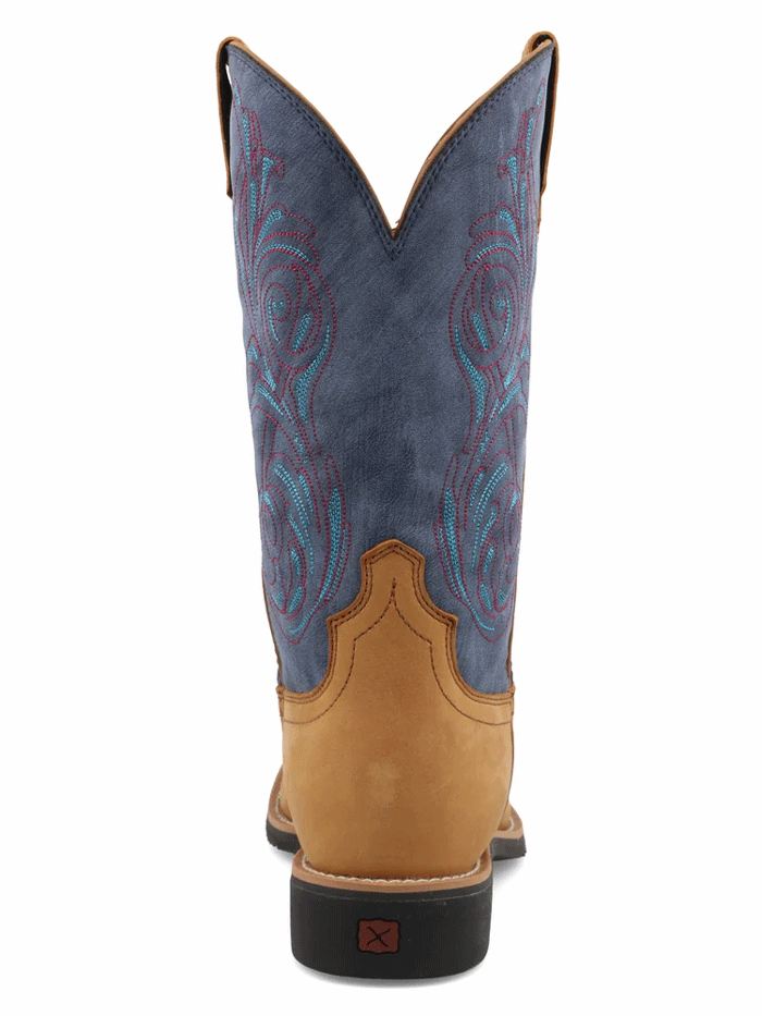 Twisted X MHY0034 Mens Hooey Boot Peanut And Teal front and side view. If you need any assistance with this item or the purchase of this item please call us at five six one seven four eight eight eight zero one Monday through Saturday 10:00a.m EST to 8:00 p.m EST