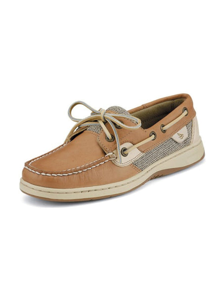 Sperry 9276619 Womens Bluefish Linen 2-Eye Boat Shoe Linen Oat