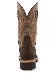 Twisted X MLCW022 Mens Lite Western Work Boot Taupe And Bomber back view. If you need any assistance with this item or the purchase of this item please call us at five six one seven four eight eight eight zero one Monday through Saturday 10:00a.m EST to 8:00 p.m EST