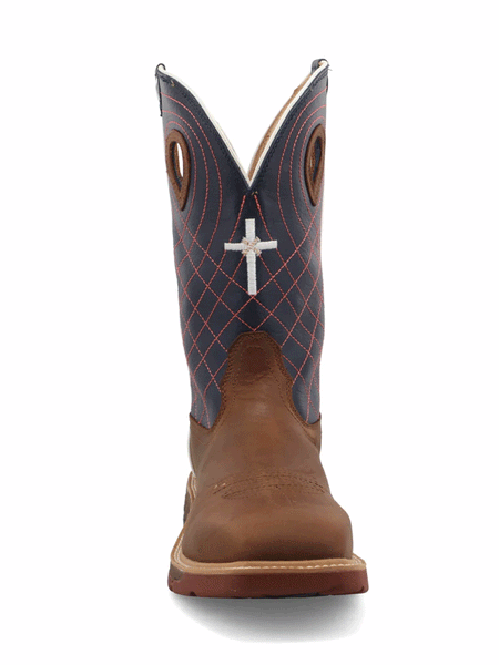 Twisted X MXBAW01 Mens Waterproof Alloy Toe Western Work Boot Mocha front view. If you need any assistance with this item or the purchase of this item please call us at five six one seven four eight eight eight zero one Monday through Saturday 10:00a.m EST to 8:00 p.m EST