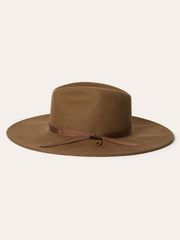 Stetson OWHODN-0240B5 HOLDEN Crushable Water Resistant Wool Hat Driftwood side view. If you need any assistance with this item or the purchase of this item please call us at five six one seven four eight eight eight zero one Monday through Saturday 10:00a.m EST to 8:00 p.m EST