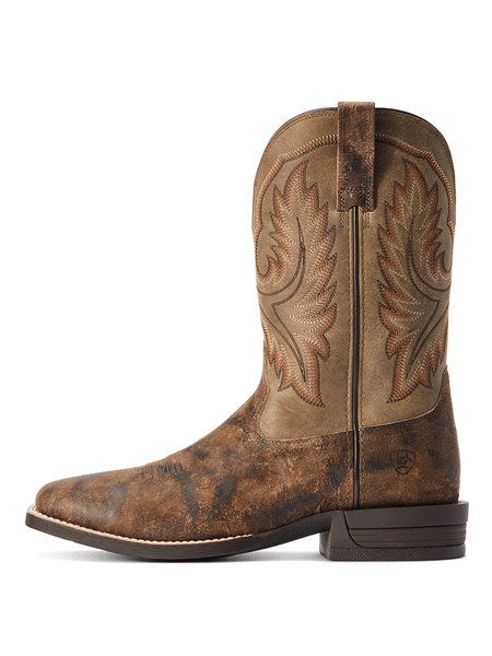 Ariat 10042466 Mens Wilder Western Boot Antique Grey side view. If you need any assistance with this item or the purchase of this item please call us at five six one seven four eight eight eight zero one Monday through Saturday 10:00a.m EST to 8:00 p.m EST