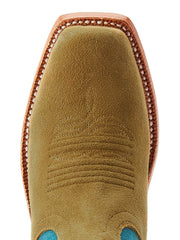 Ariat 10044403 Womens Futurity Boon Western Boot Buckskin Roughout toe view. If you need any assistance with this item or the purchase of this item please call us at five six one seven four eight eight eight zero one Monday through Saturday 10:00a.m EST to 8:00 p.m EST