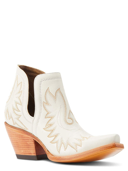 Ariat 10044484 Womens Dixon Western Boot Blanco side and front view. If you need any assistance with this item or the purchase of this item please call us at five six one seven four eight eight eight zero one Monday through Saturday 10:00a.m EST to 8:00 p.m EST