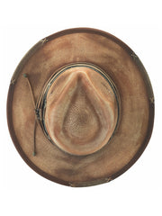 Bullhide LIVING ON THE ROAD 5073CO Bangora Hat Distressed Copper top view. If you need any assistance with this item or the purchase of this item please call us at five six one seven four eight eight eight zero one Monday through Saturday 10:00a.m EST to 8:00 p.m EST