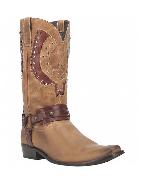 Dingo DI851 Mens War Eagle Leather Boot Natural front-side view. If you need any assistance with this item or the purchase of this item please call us at five six one seven four eight eight eight zero one Monday through Saturday 10:00a.m EST to 8:00 p.m EST