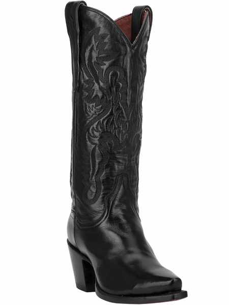 Dan Post DP3200 Womens Maria Leather Boot Black front and side view. If you need any assistance with this item or the purchase of this item please call us at five six one seven four eight eight eight zero one Monday through Saturday 10:00a.m EST to 8:00 p.m EST