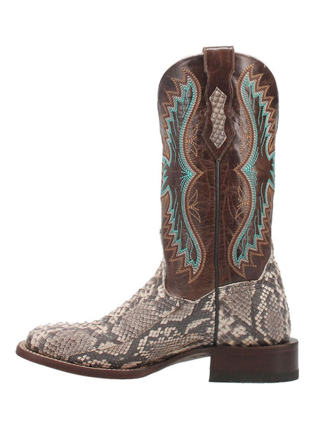 Dan Post DP4168 Womens Rynna Python Leather Boot Natural side view.If you need any assistance with this item or the purchase of this item please call us at five six one seven four eight eight eight zero one Monday through Saturday 10:00a.m EST to 8:00 p.m EST