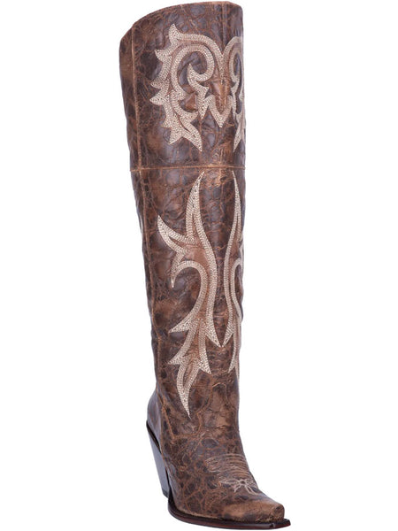 Dan Post DP3709 Womens Jilter Leather Boot Brown side and front view. If you need any assistance with this item or the purchase of this item please call us at five six one seven four eight eight eight zero one Monday through Saturday 10:00a.m EST to 8:00 p.m EST