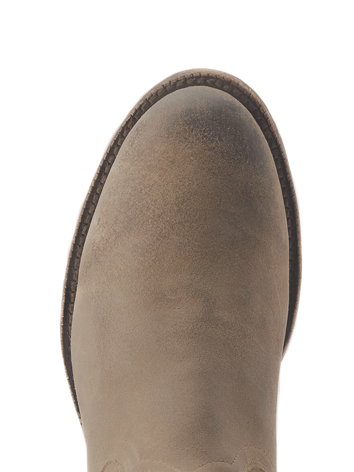 Ariat 10044558 Mens Downtown Western Boot Burned Grey Roughout front and side view. If you need any assistance with this item or the purchase of this item please call us at five six one seven four eight eight eight zero one Monday through Saturday 10:00a.m EST to 8:00 p.m EST