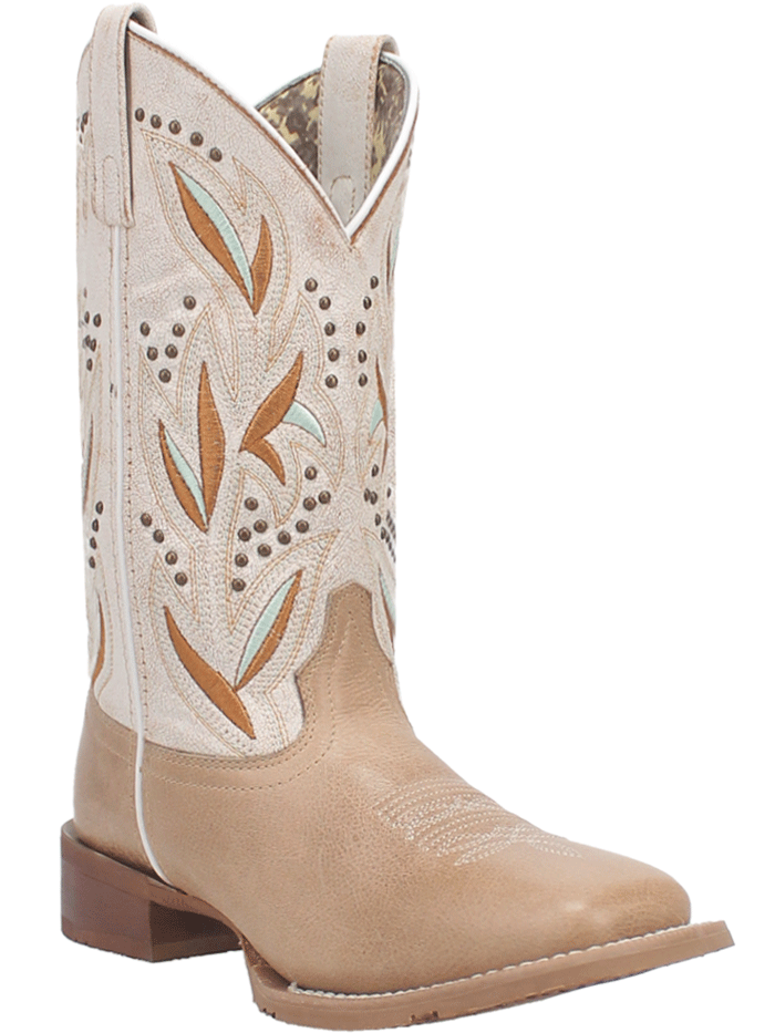 Laredo 5603 Womens LYDIA Square Toe Western Boots Tan Sand –