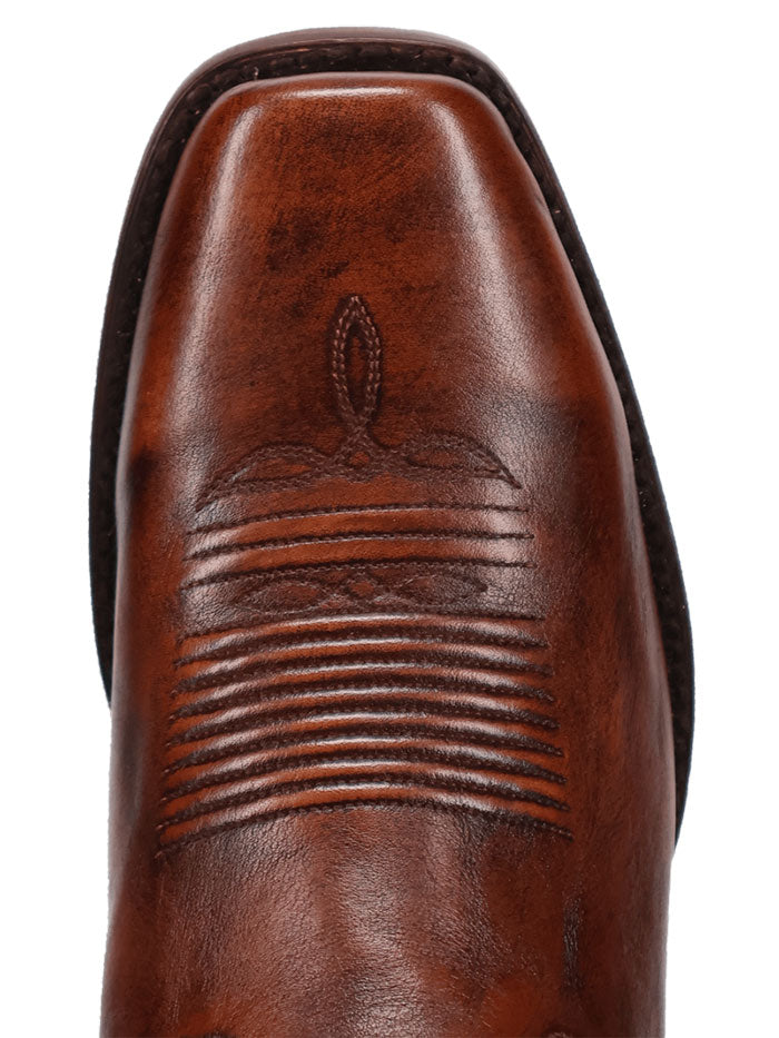 Dan Post DP3355 Mens WADE Square Toe Western Boot Brown outter side / front view. If you need any assistance with this item or the purchase of this item please call us at five six one seven four eight eight eight zero one Monday through Saturday 10:00a.m EST to 8:00 p.m EST