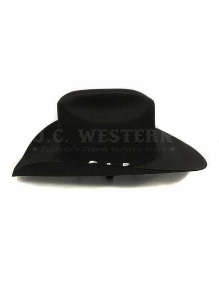 Serratelli IMPERIAL Pure Beaver Western Hat Black left side view. If you need any assistance with this item or the purchase of this item please call us at five six one seven four eight eight eight zero one Monday through Saturday 10:00a.m EST to 8:00 p.m EST