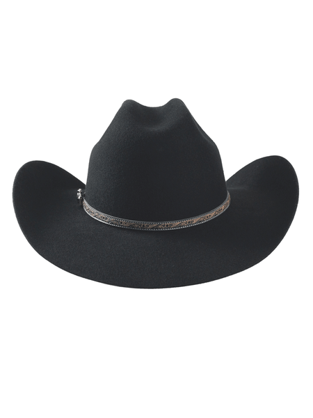 Bullhide LIFE WITH YOU 0870 4X Premium Wool Hat Black back view. If you need any assistance with this item or the purchase of this item please call us at five six one seven four eight eight eight zero one Monday through Saturday 10:00a.m EST to 8:00 p.m EST