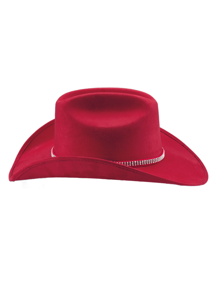Bullhide BELONG TOGETHER 0876R Faux Felt Western Hat Red front view. If you need any assistance with this item or the purchase of this item please call us at five six one seven four eight eight eight zero one Monday through Saturday 10:00a.m EST to 8:00 p.m EST
