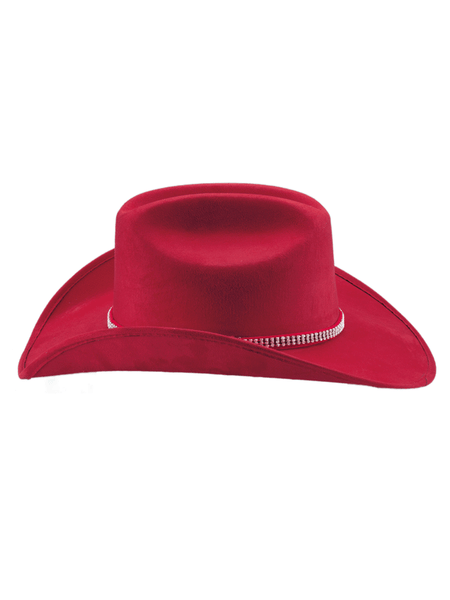 Bullhide BELONG TOGETHER 0876R Faux Felt Western Hat Red side view. If you need any assistance with this item or the purchase of this item please call us at five six one seven four eight eight eight zero one Monday through Saturday 10:00a.m EST to 8:00 p.m EST
