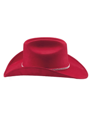 Bullhide BELONG TOGETHER 0876R Faux Felt Western Hat Red side view. If you need any assistance with this item or the purchase of this item please call us at five six one seven four eight eight eight zero one Monday through Saturday 10:00a.m EST to 8:00 p.m EST
