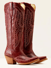 Ariat 10050870 Womens Casanova Western Boot Powder Red Alert pair view. If you need any assistance with this item or the purchase of this item please call us at five six one seven four eight eight eight zero one Monday through Saturday 10:00a.m EST to 8:00 p.m EST