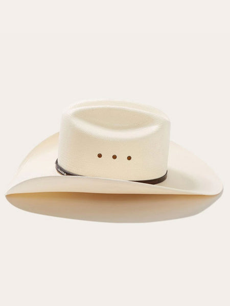 Stetson SSLLNO-304281 LLANO 10X Straw Hat Natural side view. If you need any assistance with this item or the purchase of this item please call us at five six one seven four eight eight eight zero one Monday through Saturday 10:00a.m EST to 8:00 p.m EST