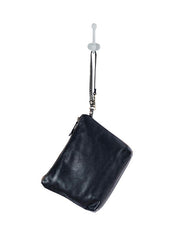 Myra Bag S-8426 Womens Tyler Ridge Hairon Hide Pouch Black back view. If you need any assistance with this item or the purchase of this item please call us at five six one seven four eight eight eight zero one Monday through Saturday 10:00a.m EST to 8:00 p.m EST