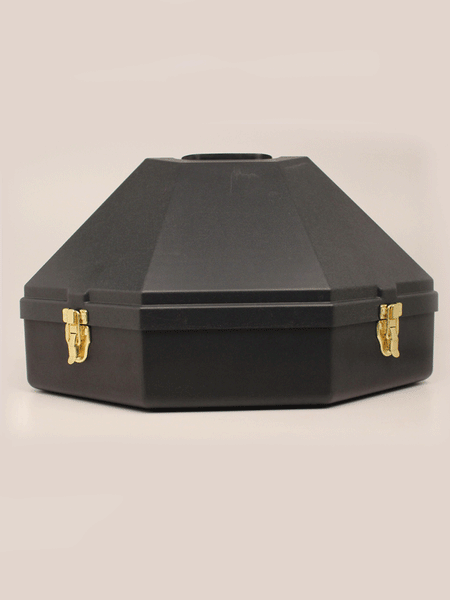 M&F 0150001-L Large Hat Can Black front view. If you need any assistance with this item or the purchase of this item please call us at five six one seven four eight eight eight zero one Monday through Saturday 10:00a.m EST to 8:00 p.m EST