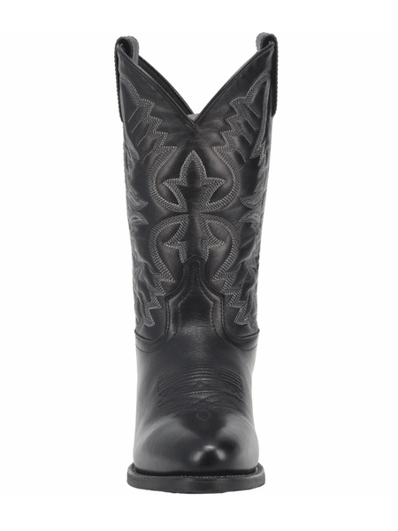 Laredo 68450 Mens BIRCHWOOD Western Round Toe Boots Black full front view. If you need any assistance with this item or the purchase of this item please call us at five six one seven four eight eight eight zero one Monday through Saturday 10:00a.m EST to 8:00 p.m EST