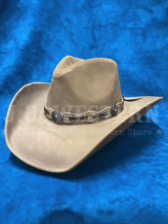 Stetson TRROXB-843489 ROXBURY Shapeable Leather Western Hat Rustic