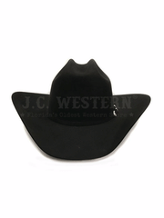 Serratelli IMPERIAL Pure Beaver Western Hat Black front view. If you need any assistance with this item or the purchase of this item please call us at five six one seven four eight eight eight zero one Monday through Saturday 10:00a.m EST to 8:00 p.m EST