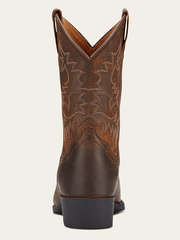 Ariat 10001825 Youth Heritage Western Boot Distressed Brown back view. If you need any assistance with this item or the purchase of this item please call us at five six one seven four eight eight eight zero one Monday through Saturday 10:00a.m EST to 8:00 p.m EST
