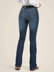 Ariat 10027713 Womens Perfect Rise Rosa Boot Cut Jeans Lita Navy back view. If you need any assistance with this item or the purchase of this item please call us at five six one seven four eight eight eight zero one Monday through Saturday 10:00a.m EST to 8:00 p.m EST